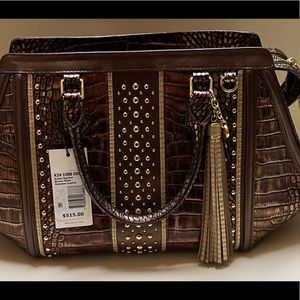Brahmin Arden Satchel brown Milan